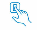 Icone représentant une main et un interrupteur