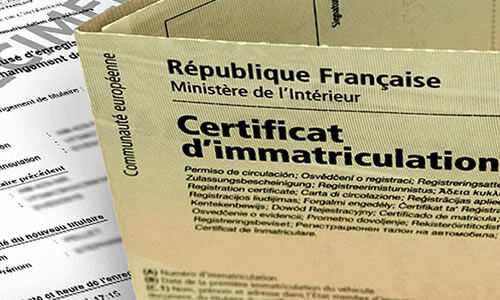 Lien vers Certificat d'Immatriculation