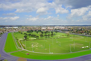 vue aérienne de l'hippodrome