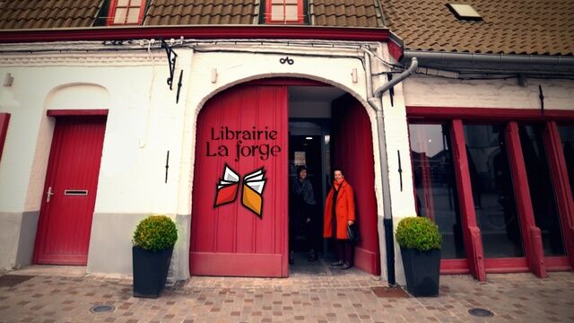 devanture de la librairie la forge